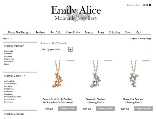 Emily Alice Molecule Jewellery